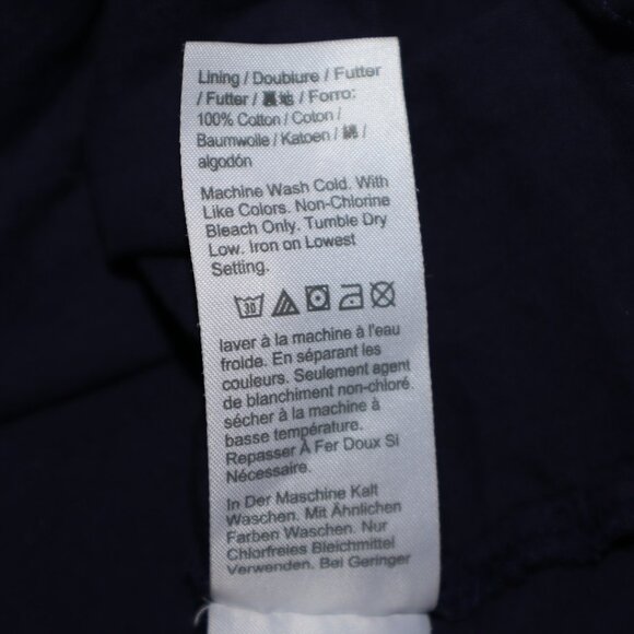 J. Crew | Navy Ruffle Trim Eyelet Top, Size S - Picture 13 of 13